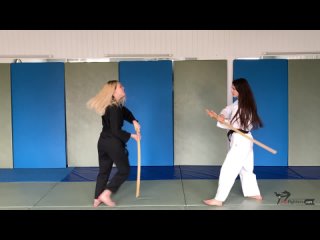 black v white karate fight